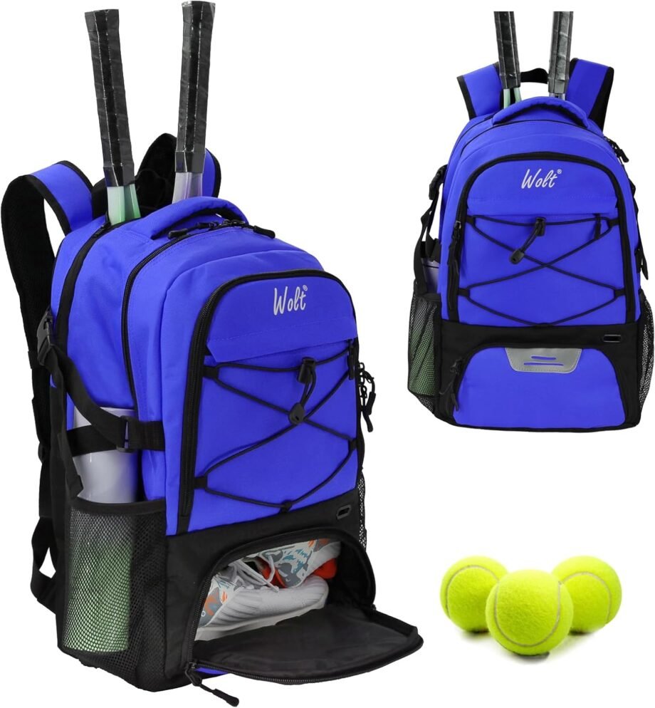 Ace Your Game with the WOLT Tennis Bag: The Ultimate Racket Backpack for All Players!